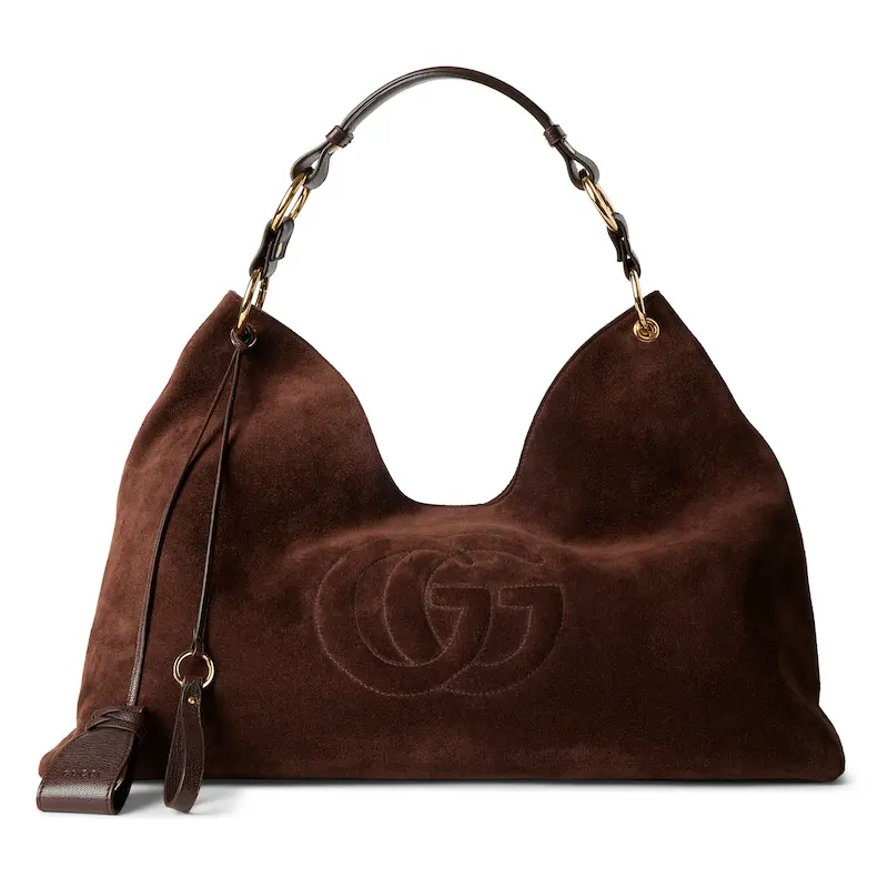 Double G Detail Large Shoulder Bag